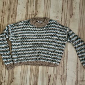 RSQ Multicolor Striped Crew Neck Sweater
